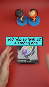 Quạt tản nhiệt sò lạnh S2 - Trọng lượng siêu nhẹ chỉ 48g - Công suất 15W - Làm lạnh nhanh chóng - Tắt được đèn led