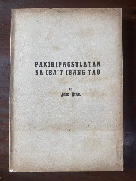 PAKIKIPAGSULATAN SA IBA’T IBANG TAO ni JOSE RIZAL - Vintage Antique ...