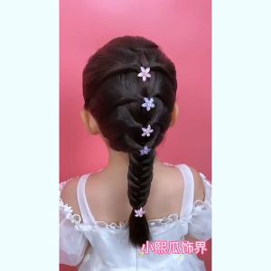 10 Pcs / Set Korean Version of Childrens Small Flower Hairpin Female Back Head Side Hairpin Small Clip Headdress Gift
