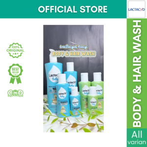 LACTACYD Baby Hair n Body Wash Gentle Care Extra Milky | Sabun Mandi Bayi Cair Untuk Kulit Sensitif