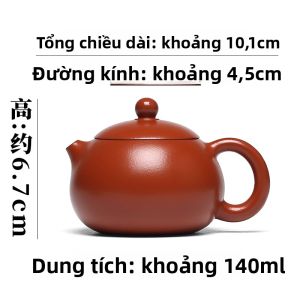 CANGHUTIANXIA | Bình Trà Đất Nung Tím Sức Chứa Nhỏ Handmade