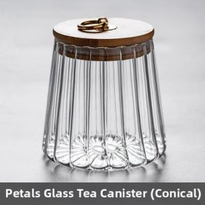 LIWAN | High Borosilicate Glass Tea Storage Jar with Spoon