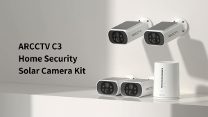 ANRAN Solar CCTV Security Systems Wireless 4MP CCTV Set Package With Wireless NVR for 4 ChannelNo Need Wifi|Easy installation|Audio and Speaker|Color Night Vision|IP65 Waterproof