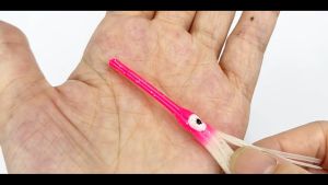 MUXI Umpan Pancing Laut Umpan Pancing Belut Sabiki Rig Umpan Pancing Lembut Rok Cumi-cumi Bermulut Panjang 9cm Bercahaya