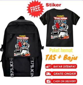 Ransel anak laki laki SD TK karakter bus basuri trend