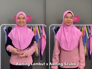 (Set B) Tudung Sekolah Awning Lembut by Tudung Si Comel - Tudung Soft Awning / Tudung Lycra / Tudung Sekolah / Tudung Budak