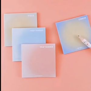 SK-A102 Sticky Notes Gradasi Polos Isi 50 Lembar Alat Tulis Kantor Sekolah / Tempelan Kertas Catatan