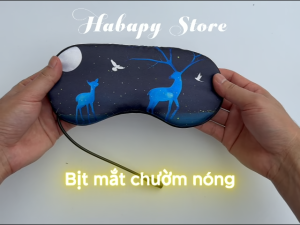 Bịt mắt chườm nóng túi chườm nóng mắt giảm mỏi mắt ngủ ngon thư giãn