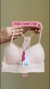 Modernform (M482) Camisole Top with Built in Padded Bra Cotton CrossBack Design Comfortable