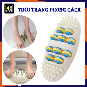 Dụng Cụ Massage Chân 10 Bi Giúp Lưu Thông Kinh Mạch Bấm Huyệt Thư Giãn Hiệu Quả - Bàn Lăn Massage Chân Bằng Nhựa ABS Sang Trọng Tốt Cho Sức Khỏe