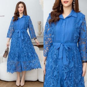 Maxi dress ผ้าลูกไม้เกรดพรีเมี่ยม ลายลูกไม้สวยมากค่ะ ดีเทลเย็บตีเกล็ดช่วงอก มาพร้อมเชือกผูกเอว เดรสมีซับในทั้งชุด ใครที่มองหาชุดสวยๆเกรดขึ้นห้างใส่ออกงานหรูๆ ต้องตัวนี้เลยค่ะ มี 5 สี เลือดหมู ชมพู ม่วง เขียวทะเล ฟ้าคราม