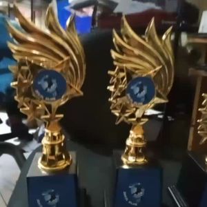Piala Lomba S-18 Juara 1 2 3 BEBAS DESIGN \"costum\" (bisa satuan) Trophy Lengkap Stiker BEBAS DESIGN design sticker dan free sticker DESIGN TERSEERAH
