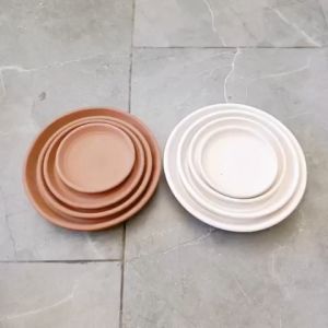 Dĩa lót chậu đất nung từ 8.5 - 16 cm trồng sen đá xương rồng tiểu cảnh