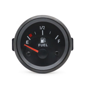 12V 52mm Universal Car Fuel Gauge Fuel Level Gauge Meter High Sensitivity White LED Light Black Rim Automotive Gauges