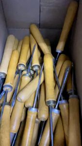 เหล็กเจาะข้อสอบ เหล็กแหลมด้ามไม้ เจาะกระดาษข้อสอบ กระดาษคำตอบ เจาะผ้า ด้ามไม้ ยาว 21 ซม รวมด้ามจับ | KKNT