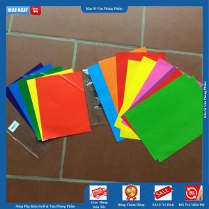 [GIẢM SỐC] Giấy thủ công có dán sẵn hoặc không dán - 1 tập