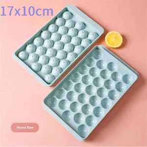【Buy 1 Free 1】Household Ice Hockey Maker Food Grade Silicone Press Mold With Removable Cover Ice Cube Ice Box Mold Kitchen