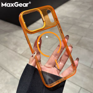 Transparent TPU Acrylic Camera Stand Holder Magnetic For Magsafe Case For iPhone Air 17 16 15 14 Plus 13 12 11 Pro Max PC Cover