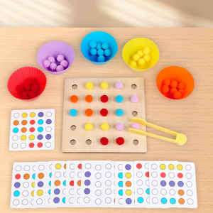 Early education color classification clip practice set puzzle toys daily materials hand eye coordination toys