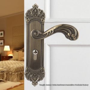Elegant Bronze Indoor Wood Quiet Door Lock