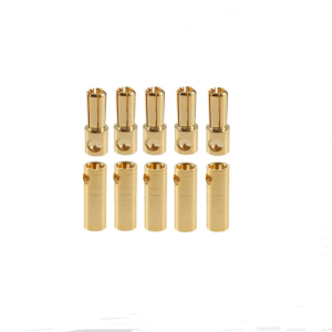 Đầu Nối Hình Chuối Mạ Vàng 5.5mm Loại Đạn 2/5/10 Cặp Loại Đực & Cái Dùng Cho Pin Lipo RC Động Cơ ESC Mô Hình Thuyền Đồ Chơi