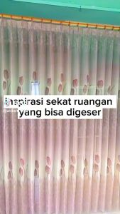 Gorden Vitrase Tulip lapisan gorden jendela Motif bunga tulip Hordeng Lapisan 250x250 Tirai pintu kamar murah