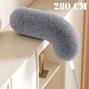 Extra-Long Retractable Duster with Extendable Rod Reusable Microfiber Brush for Bedroom Living Room Cleaning Duster for Cleaning