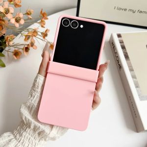 szhaiyu | For Galaxy Z Flip8 Candy Color Matte Phone Case for Samsung Galaxy Z Flip 8 7 6 5 4 3 Flip7 FE Hinge Protective Hard Back Cover