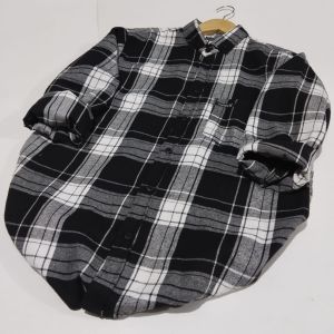 Terlaris kemeja distro kemeja flanel pria dan wanita bahan adem