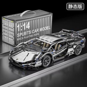 2025 New Lamborghini Assembly Building Blocks High Difficulty Mechanical Car Toy for Boys And Girls over 14 Years Old