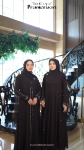 Gamis Hitam Elegan Shafina Abaya KF Ceruty Babydoll 2 Layer Variasi Payet M L XL XXL 3XL Resleting Depan Aktif Dress Kondangan Wanita Busui Friendly Baju Muslimah Remaja Kekinian Ootd Hijab Warna Burgundy Mahogany Blue Emerald Nude