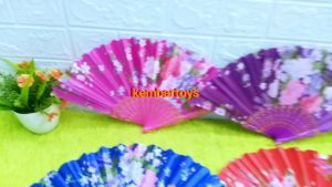 KIP-SAKURA: Kipas Lipat Kondangan Souvenir Motif Bunga Sakura Warna Random