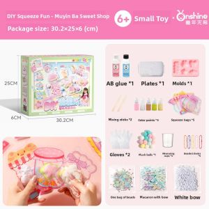 Onshine Silicone DIY Handmade Creative Set Portable Play Stress Relief Female Toy Sweet Shop Squeezable Fun Kit for All Ages
