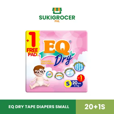 EQ Dry Tape Diapers Small 20+1s