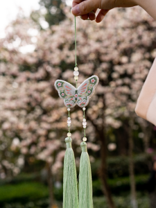 DIY วัสดุสานปักลายผีเสื้อแบบมือทำ แฮนด์เมด สำหรับคู่รัก ของขวัญวันวาเลนไทน์ งานแต่งงาน งานปาร์ตี้ งานวันเกิด วัสดุอื่นๆ