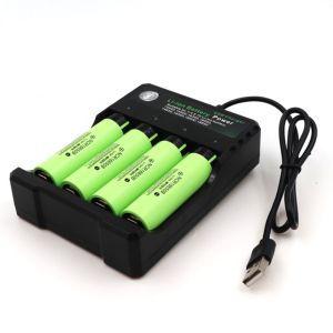 Bộ sạc pin Lithium-Ion 18650 4 ngăn thông minh tự ngắt và có đèn báo khi đầy BMAX 4 Khe cao cấp mẫu mới