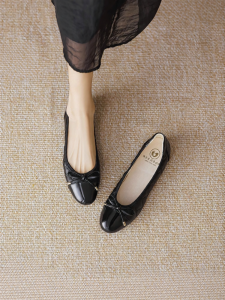 REEMOOR |Collection 2025 Fall New Arrival Slip-On Flats Round-Toe Rolled-Edge Shoes Low-Cut Womens