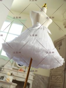 45cm Lolita Cloud Daily Soft Tulle Skirt Support Short Half Body Puffy Skirt Dreamy Style Natural Waist Pure Color Gown