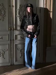1JINN STUDIO | Vintage Double-Sided Camo-Patched Denim Straight-Leg Jeans