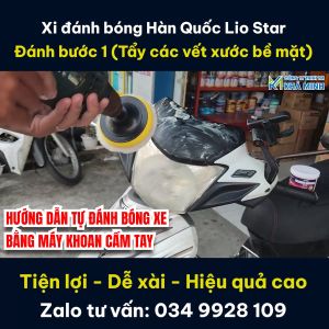 Bộ dụng cụ đánh bóng xe máy tại nhà đơn giản hiệu quả đánh bóng cao giúp tiết kiệm chi phí
