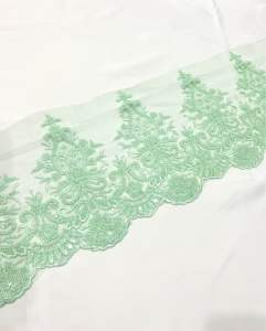 Renda Lace Manik Tinggi 29cm Renda Labuci Manik Lace Baju Kurung