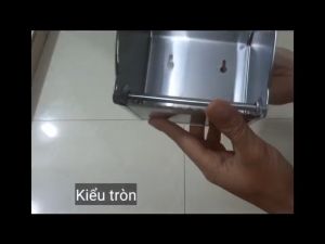 Hộp đựng giấy vệ sinh kín lô giấy vệ sinh inox 304 hộp giấy kín dạng tròn và vuông lô giấy kín inox 304 dày dặn