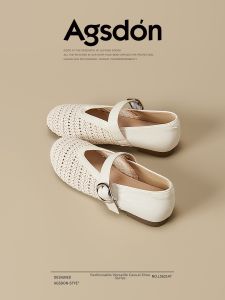 Agsdon | Braided Flat Breathable Mary Jane Sandals