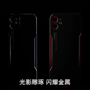 For POCO F9 Ultra F8 Pro Case Metal Paint Matte Hard Blade Color Splicing Shockproof Camera Protect POCO X8 Pro Max Cover Fundas