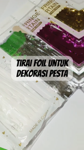 Tirai Foil Premium Backdrop Ulang Tahun Foil Curtain Tirai Party Tirai Pesta Bersinar Dekorasi Foil