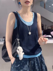 Shalldoer | Trendy Korean Style Sleeveless Vest Womens Fashionable Versatile Top Breathable Casual U-Neck A-Line Narrow Strap Vest