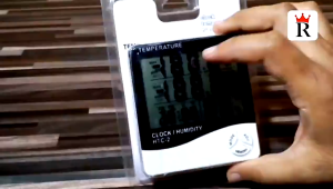 HTC HTC-1 HTC-2 Thermometer Hygrometer Digital Higrometer Termometer Ruangan Clock Temperature Humidity