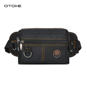 OTOHE Mens Waist Bag Multi Functional Chest Bag Waterproof Sports Bag Large Capacity Casual Bag Street Bag Portable Messenger Bag Fitness Bag Travel Bag Business Bag For Men Women