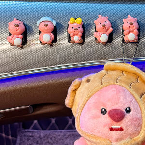 Cute Multi-Functional Car Seat Back Hooks Female Driver Lovely Vehicle Interior Hanging Hooks Sticky PVC Material DIY Brand