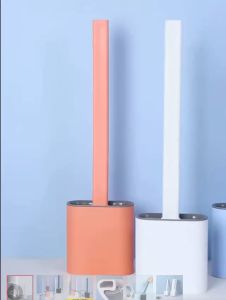 Silicone Brush for toilet Mounted Toilet Brush Set